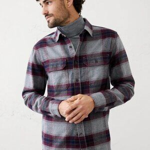 Banana Republic Men's Large Plaid Flannel Shirt - 100% Cotton - New with Tags